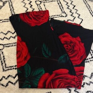 Elegant Rose Dress Long